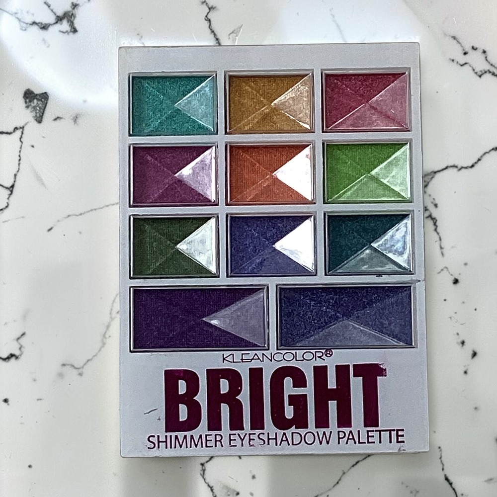 KleanColor Bright Shimmer Eyeshadow Palette 12 Shades New Y2K Glam Festival - Picture 2 of 9